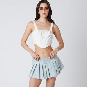 Cotton Candy La Corset Crop Top